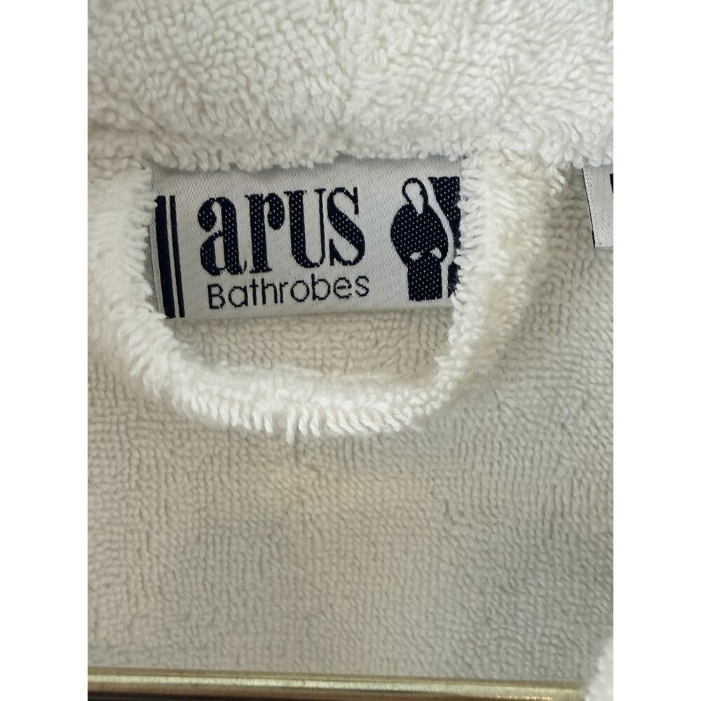 Arus Unisex 100% Turkish Cotton Luxurious Spa Thick Bathrobe White XL - Picture 4 of 6